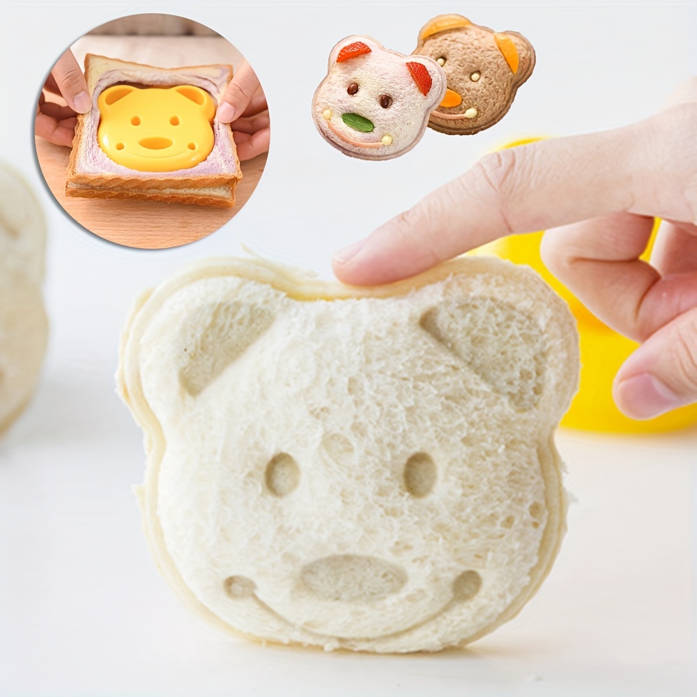Food Snacks For Kids - 1Pc Cute Cartoon Bear Shaped Sandwich