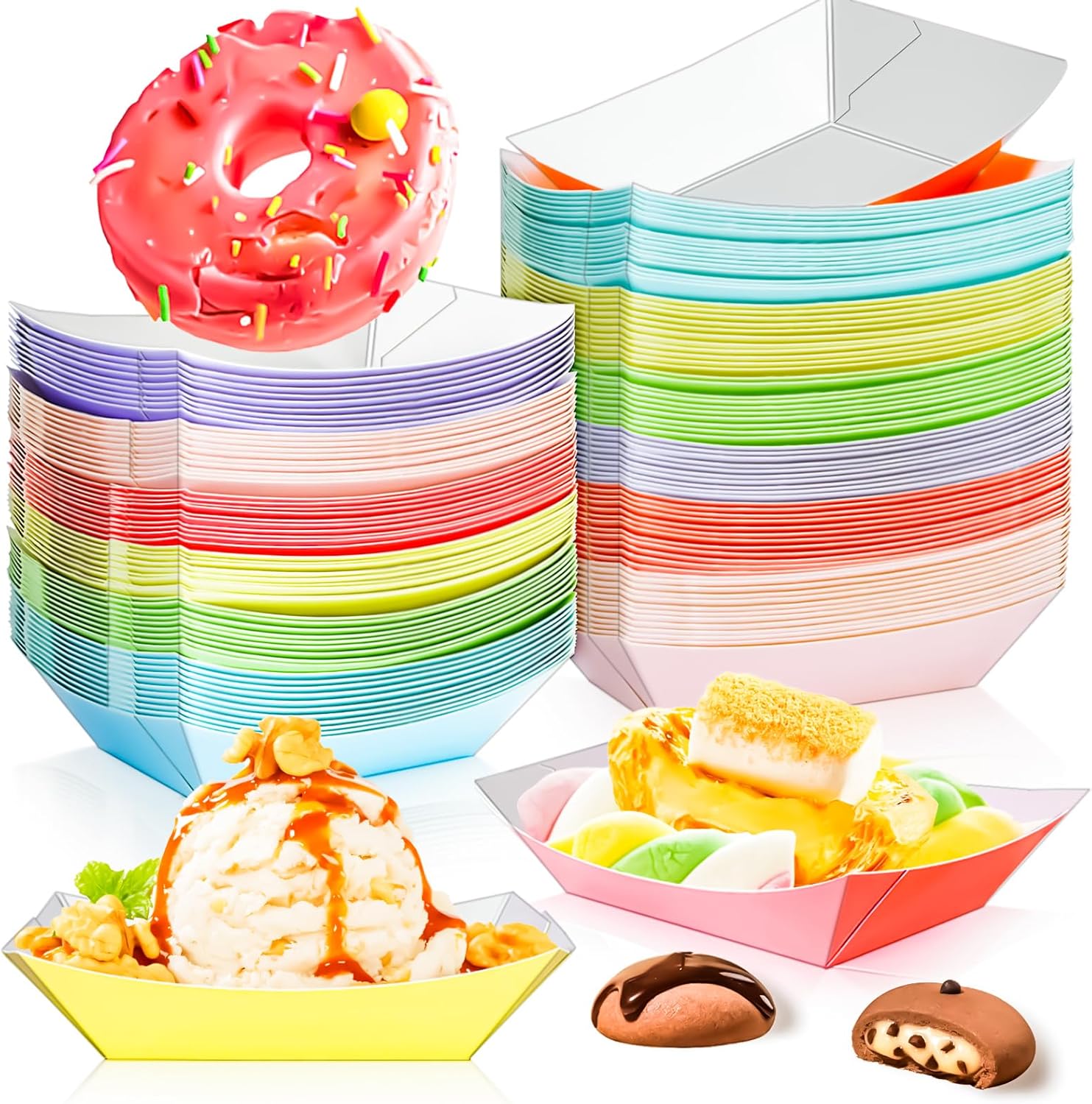 Food Snacks Images - 80 Pack 1/2Lb Kraft Paper Food