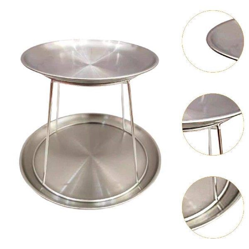 Food Snacks Brands - 2 Tier round Seafood Stand Snack