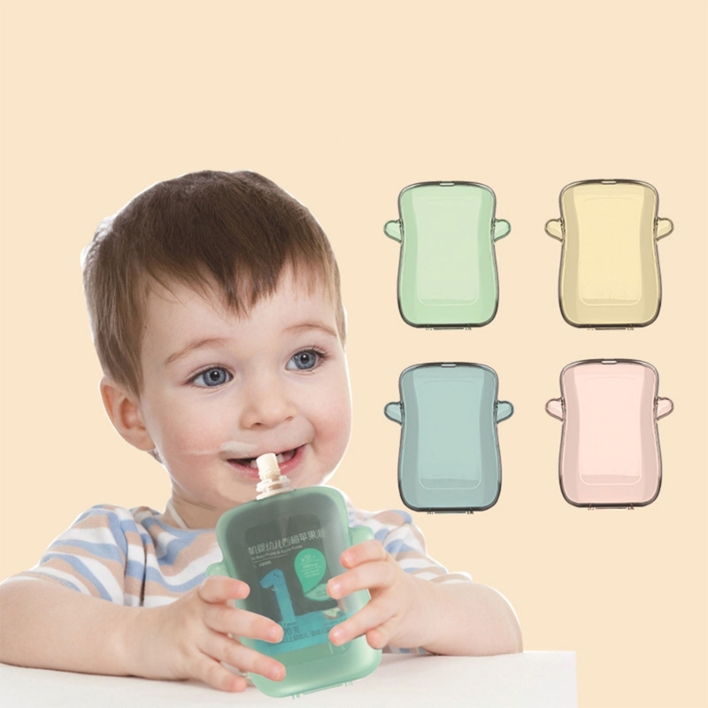 Food Snacks For 1 Year Old - Convenient Food Pouch Holder Mess-Free Snack