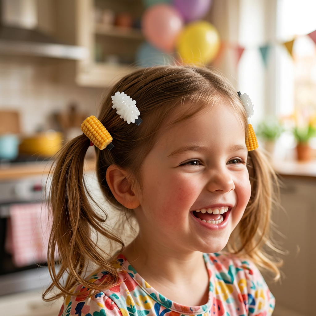 Mini Food Hair Clips Set Reali - مراجعة Food Snacks For Kids وسعره