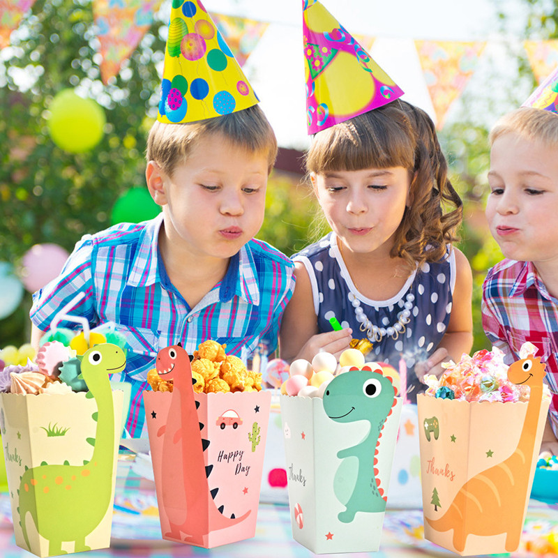 4Pcs Cartoon Dinosaur Boxes Di - مراجعة Food Snacks For Kids وسعره