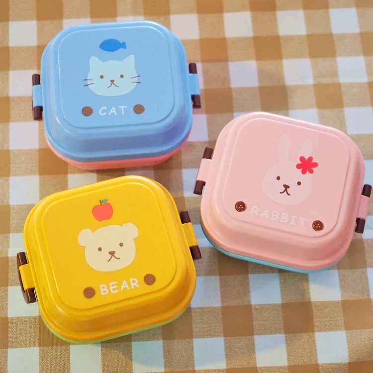 Cute Cartoon Kittyed Bento Lun - مراجعة Food Snacks For Kids وسعره