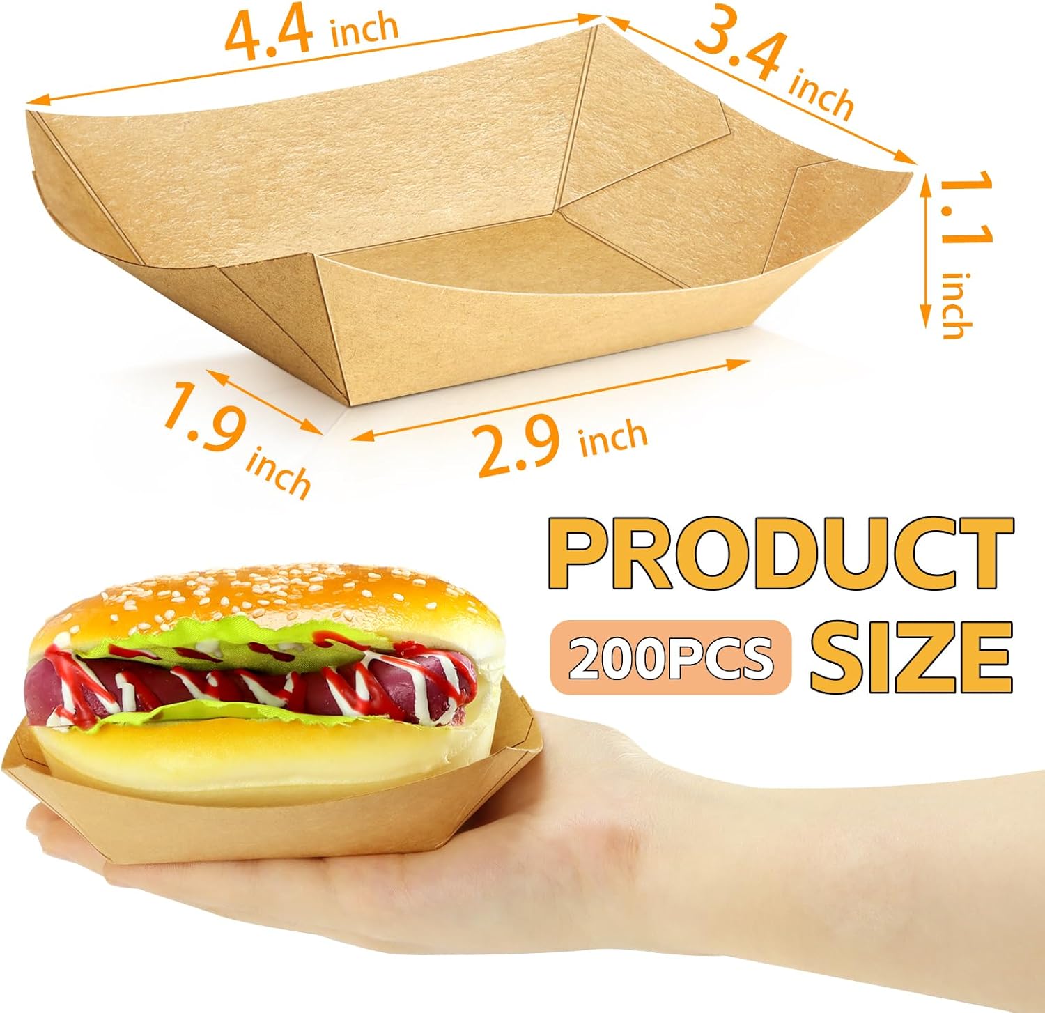 200 Pack 1/4 lb Disposable Kra - مراجعة Food Snacks Images وسعره