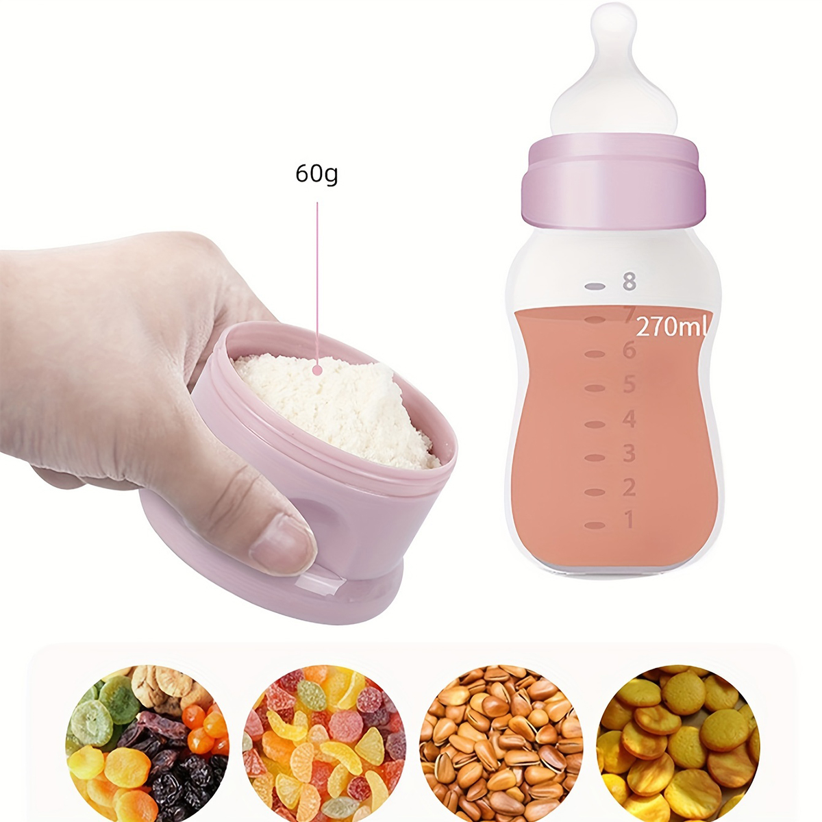 Large Capacity Baby Milk Powde - مراجعة Food Snacks For 1 Year Old وسعره