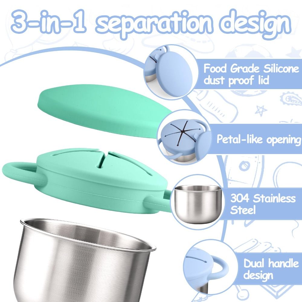 Removable Toddler Snack Contai - مراجعة Food Snacks Easy وسعره