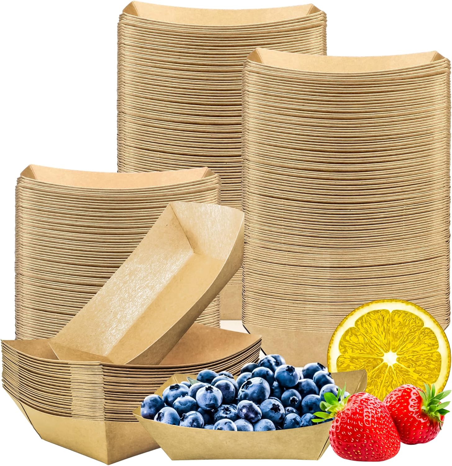 200 Pack Small Paper Food Tray - مراجعة Food Snacks Images وسعره