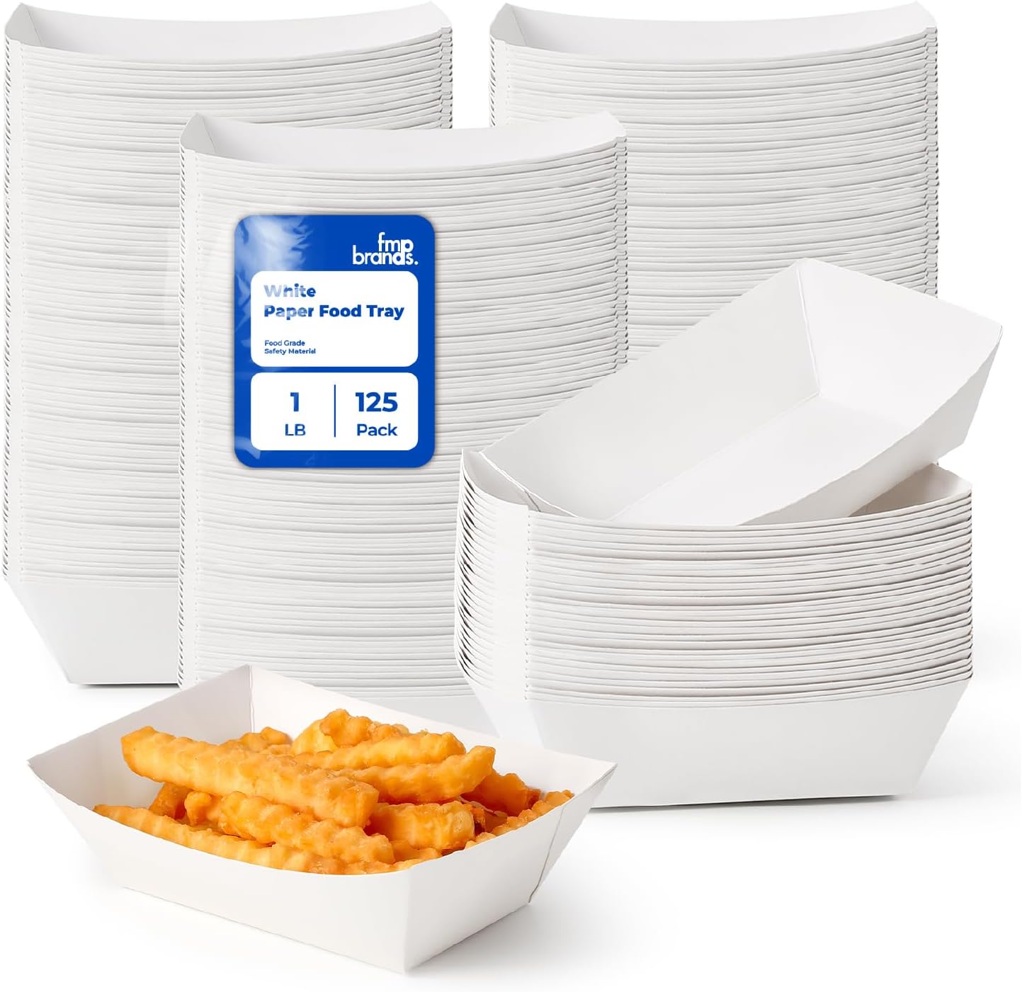 Disposable Paper Food Trays 1  - مراجعة Food Snacks Images وسعره