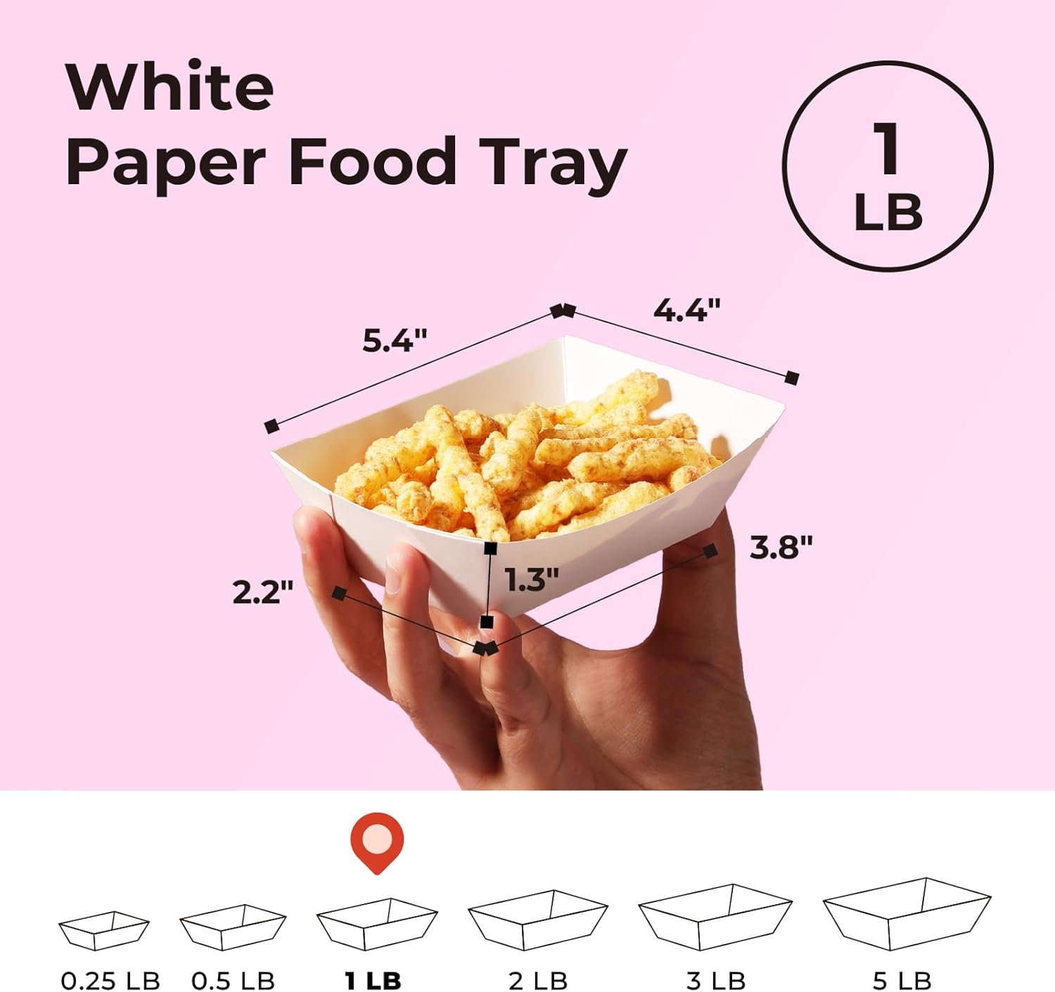 Disposable Paper Food Trays 1  - مراجعة Food Snacks Images وسعره