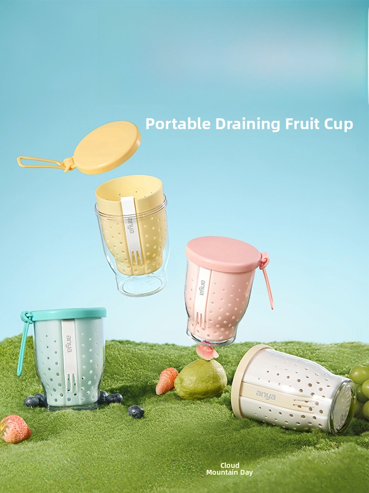 Portable Fruit Cup with Fork f - مراجعة Food Snacks Online وسعره