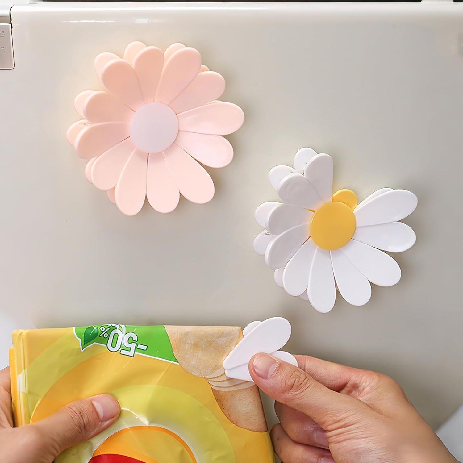 1-Piece Daisy Magnetic Bag Cli - مراجعة Food Snacks For 1 Year Old وسعره