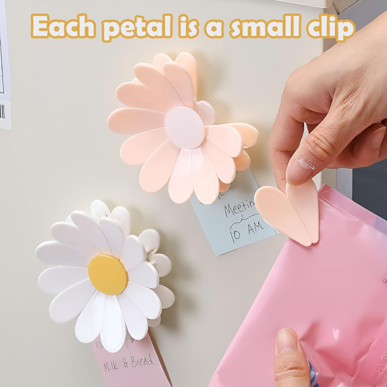 1-Piece Daisy Magnetic Bag Cli - مراجعة Food Snacks For 1 Year Old وسعره