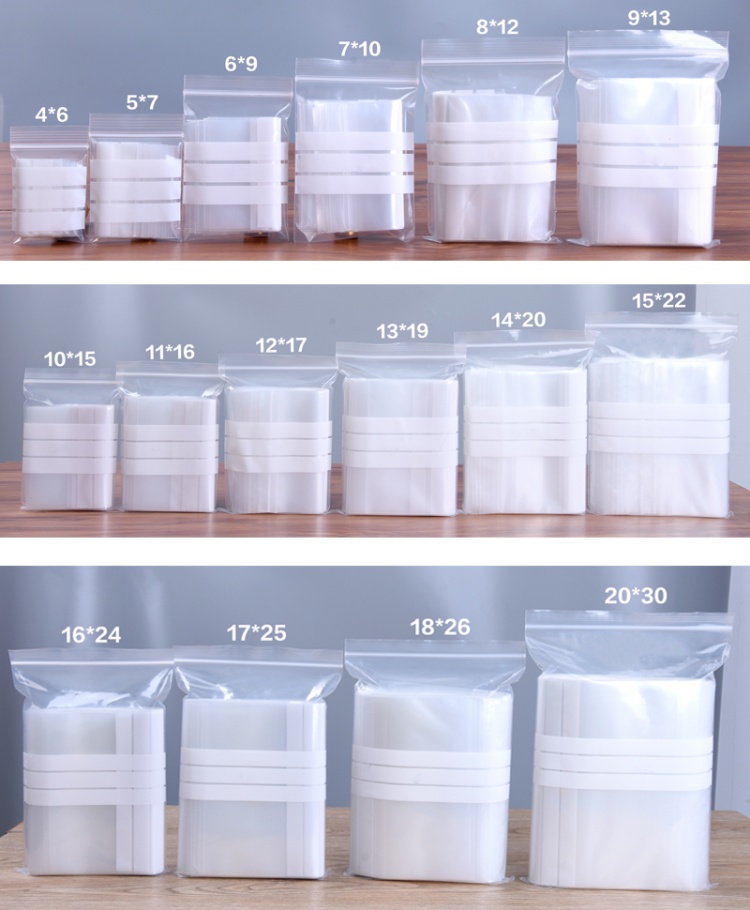 200PCS Clear PE Writing Ziploc - مراجعة Snacks Food Labels وسعره