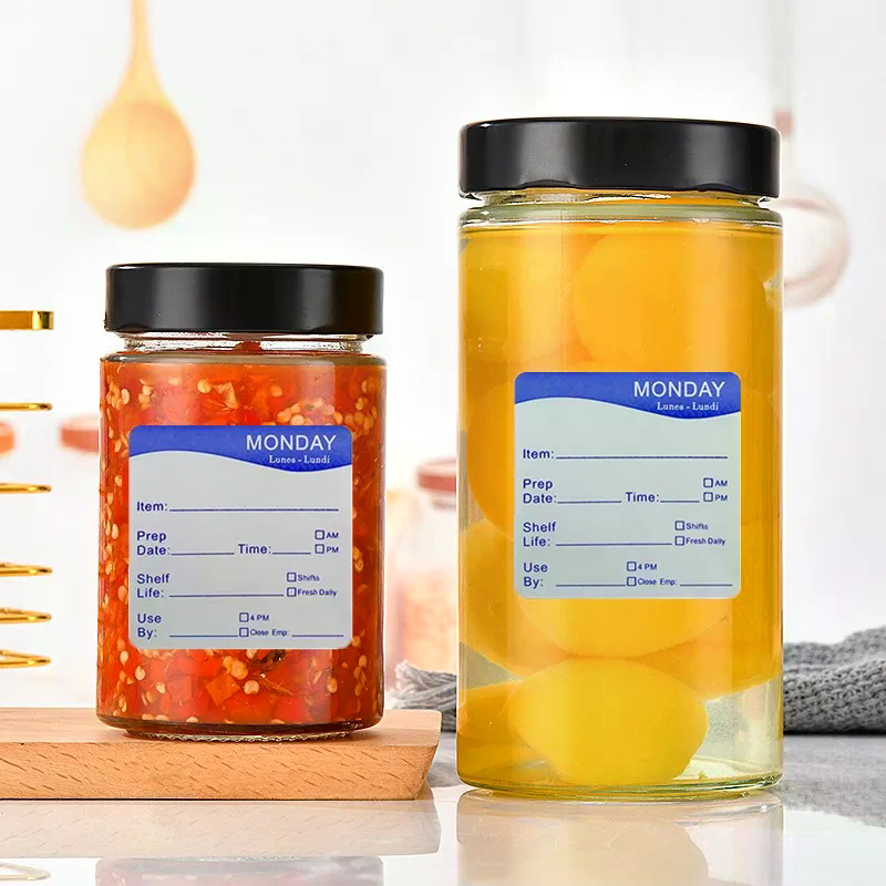 250Pcs/Roll Kitchen Date Food  - مراجعة Snacks Food Labels وسعره