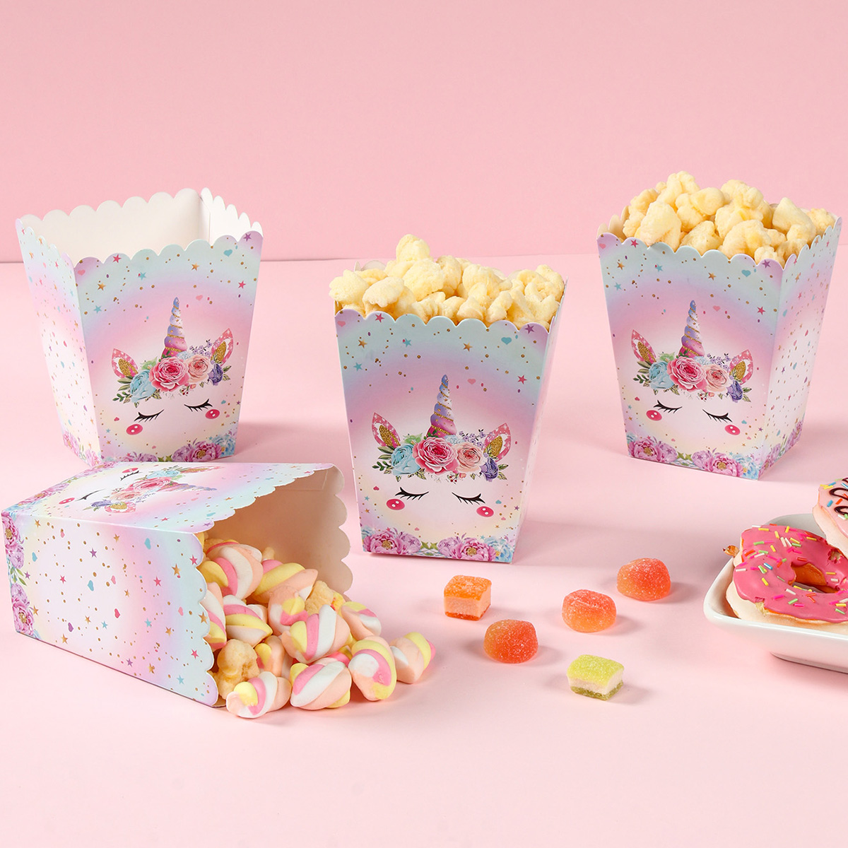 8pcs Paper Candy Cartons Popco - مراجعة Food Snacks For Kids Party وسعره