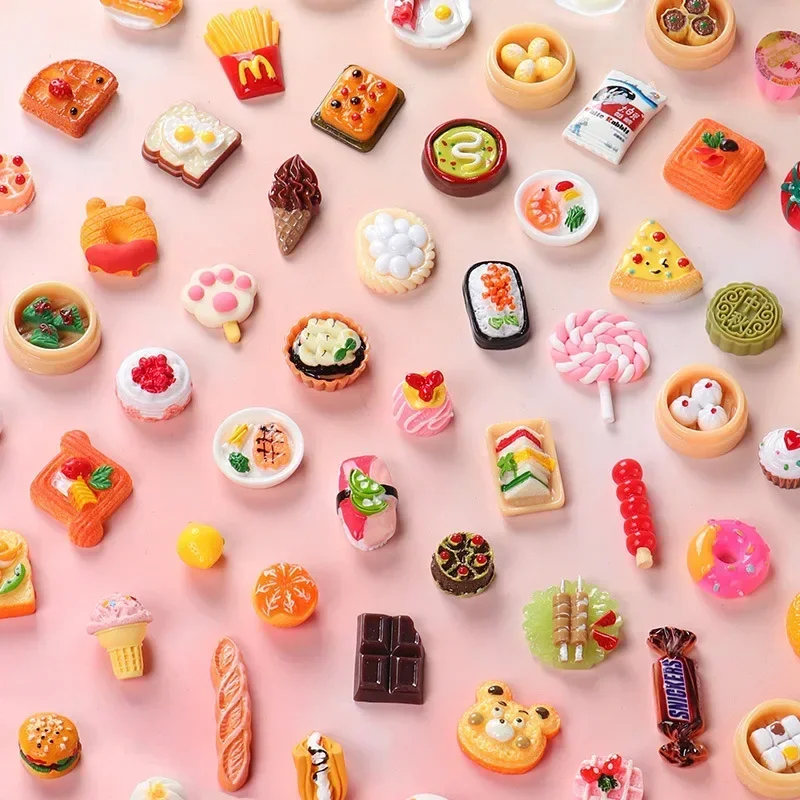 50pcs Random Miniature Dollhou - مراجعة Food Snacks For Kids Party وسعره