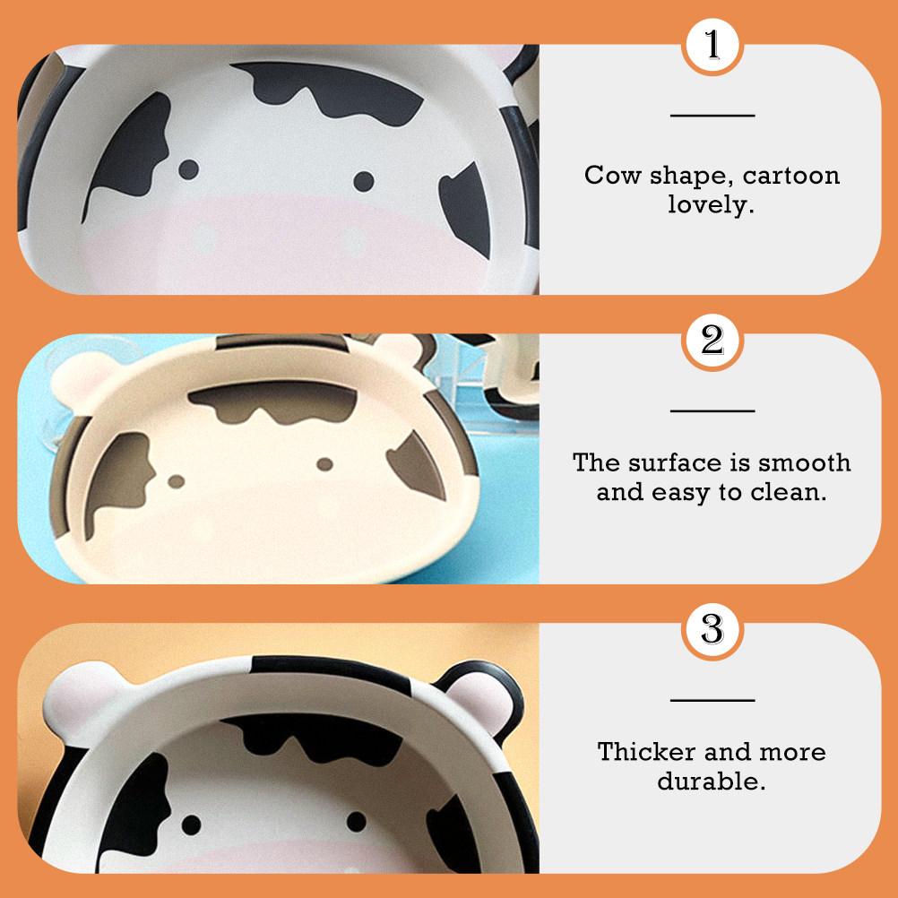 1Set Cow Shaped Fiber Dessert  - مراجعة Food Snacks For Kids Party وسعره