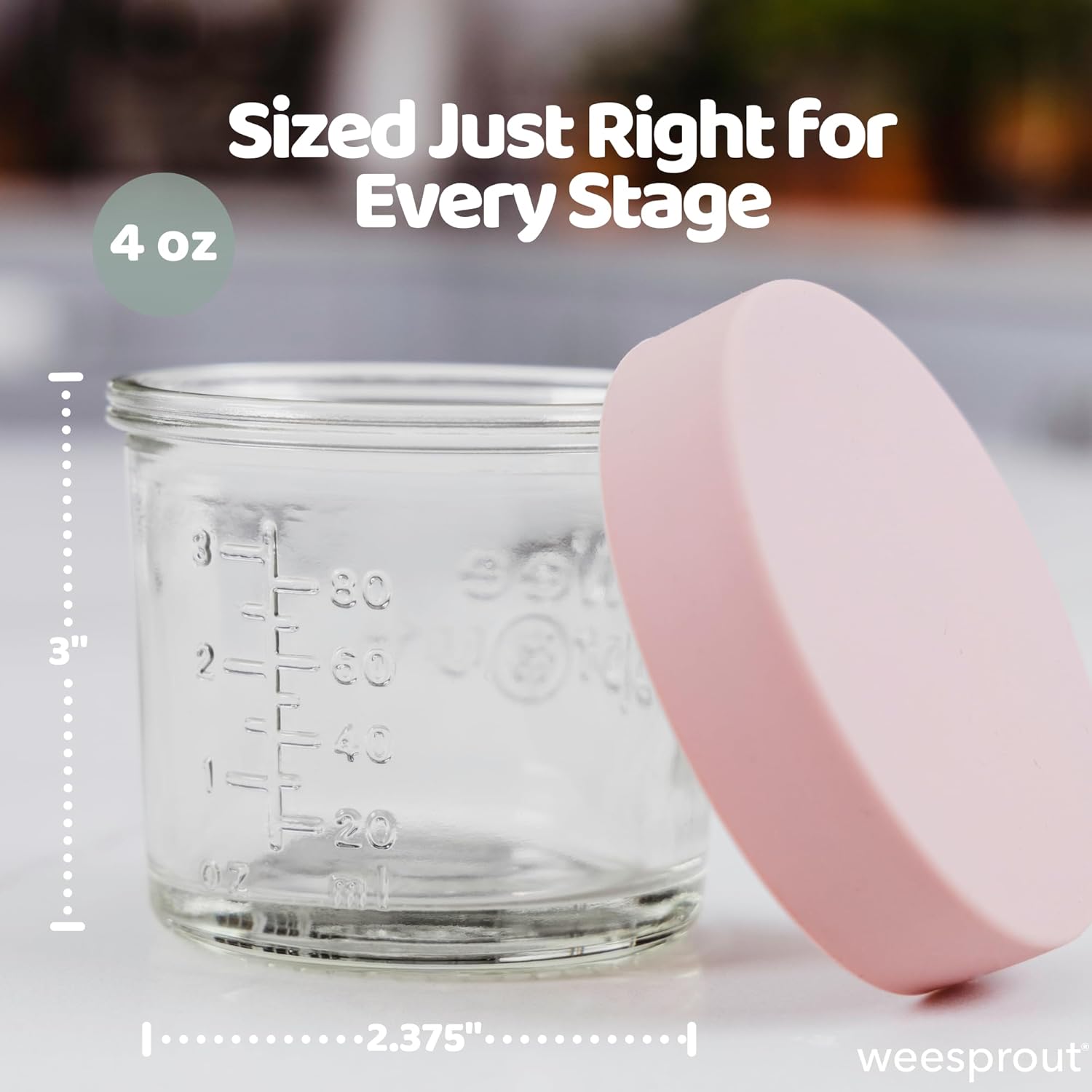 Glass Baby Food Storage Jars w - مراجعة Food Snacks Images وسعره