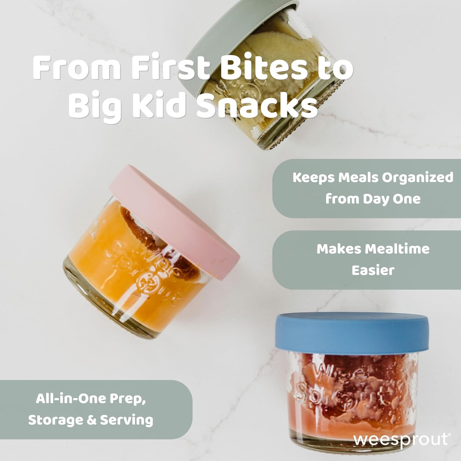 Glass Baby Food Storage Jars w - مراجعة Food Snacks Images وسعره