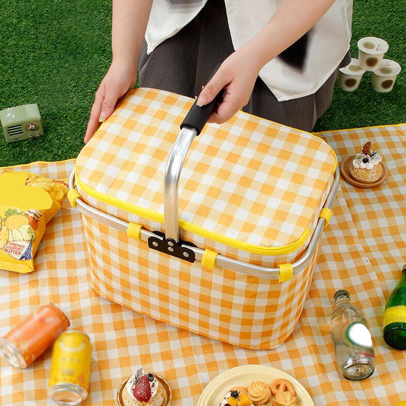 Retro Pastoral Lunch Bag Foldi - مراجعة Food Snacks For Camping وسعره