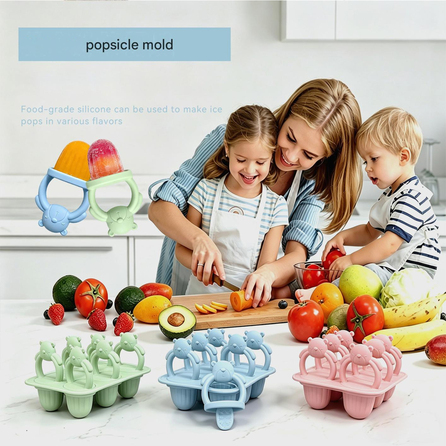 6-compartment silicone bear po - مراجعة Food Snacks For 1 Year Old وسعره