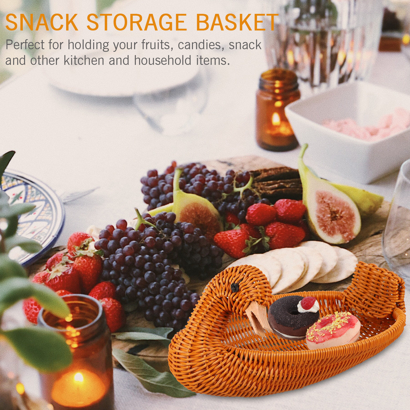 Imitation Rattan Woven Fruit B - مراجعة Food Snacks Easy وسعره