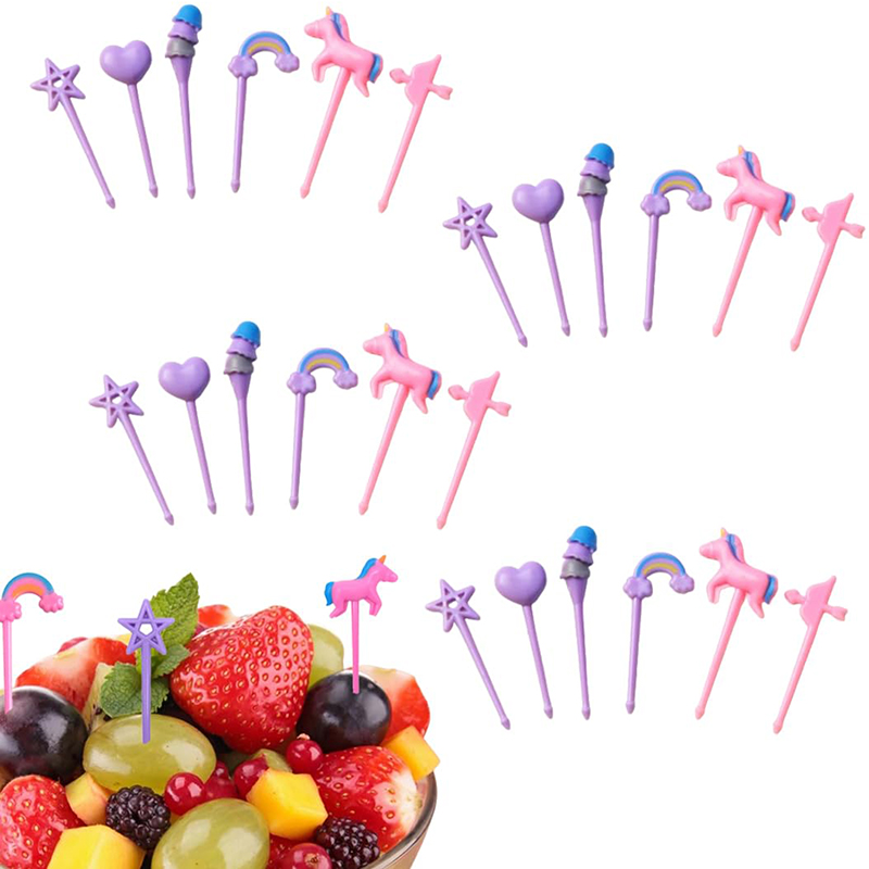 Fruit Forks for Kids Children  - مراجعة Food Snacks For Kids Party وسعره