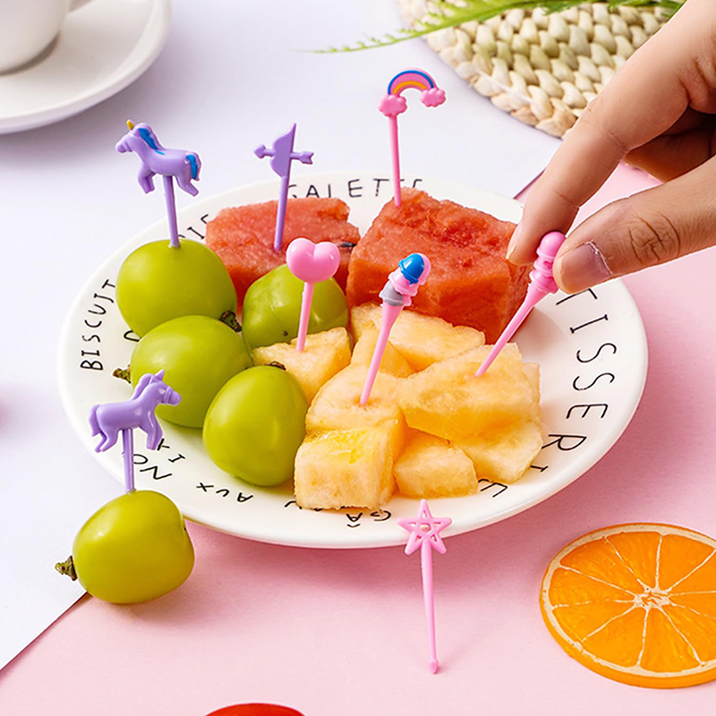 Fruit Forks for Kids Children  - مراجعة Food Snacks For Kids Party وسعره