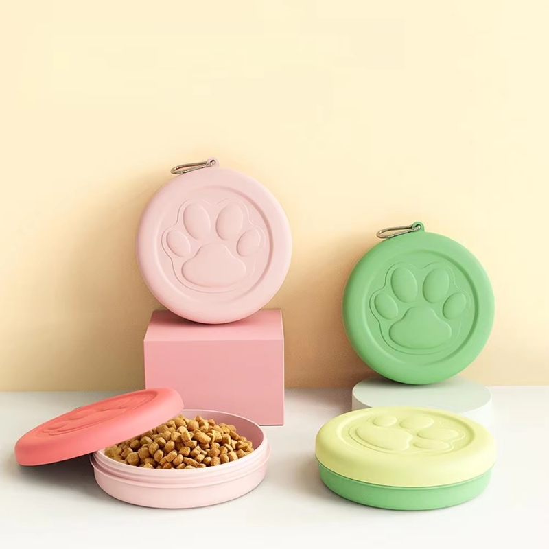11/14cm2-in-1 Travel Dog Bowl  - مراجعة Food Snacks For Camping وسعره