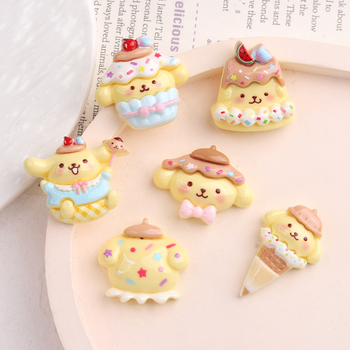 10 Pcs New Kawaii Cartoon Cake - مراجعة Food Snacks For Kids وسعره