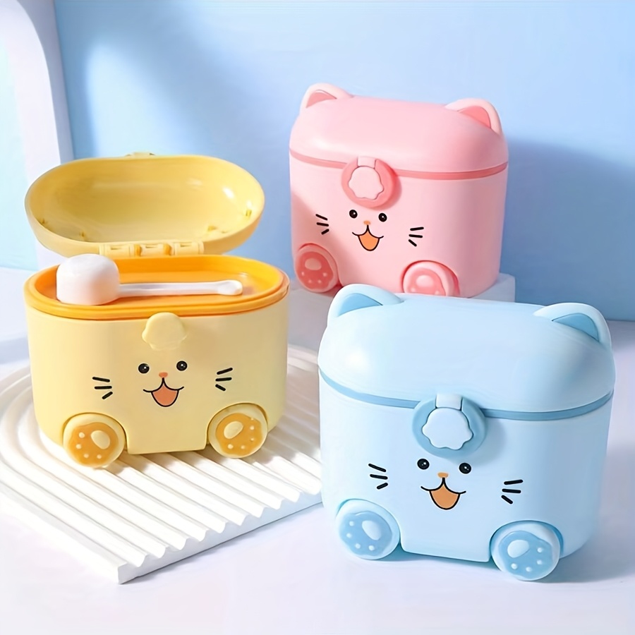 Cute Cat Milk Powder Container - مراجعة Food Snacks For 1 Year Old وسعره