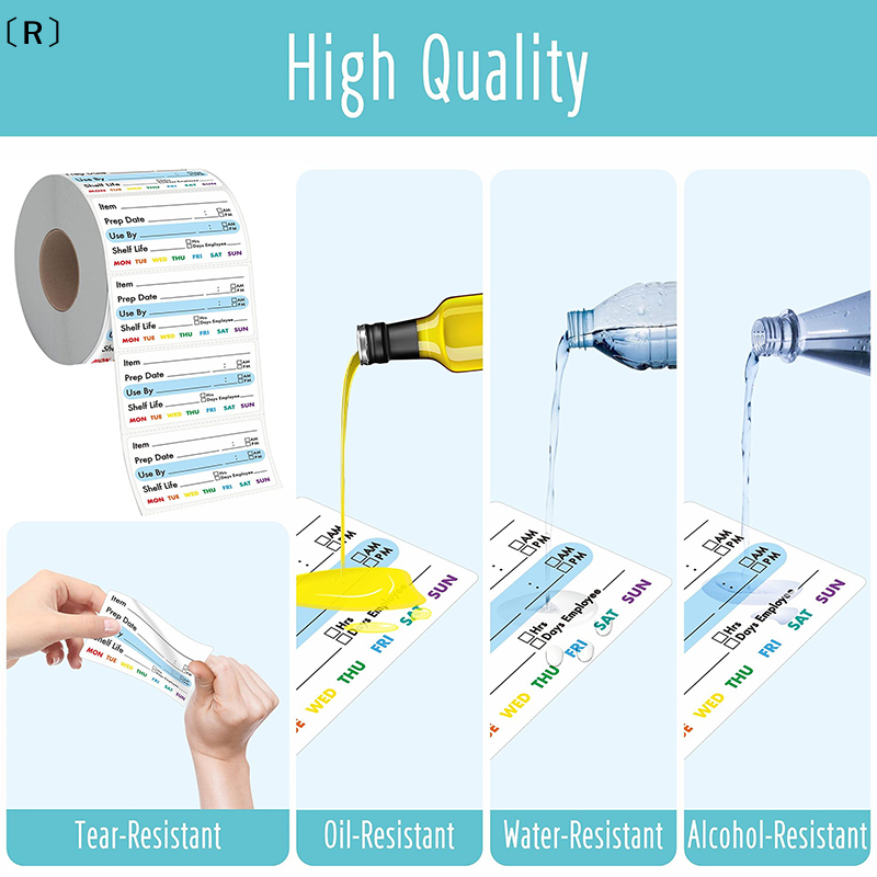 〔R〕300Pcs Roll Kitchen Date Fo - مراجعة Snacks Food Labels وسعره