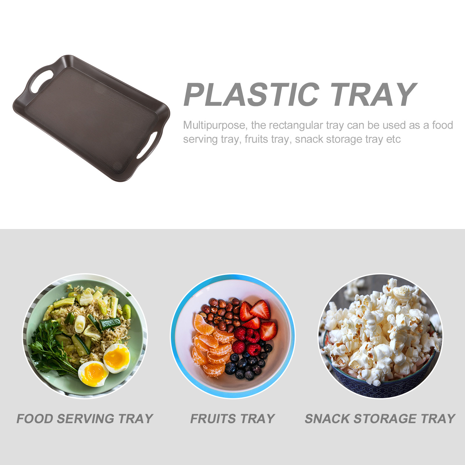 Heavy Duty Plastic Serving Tra - مراجعة Food Snacks Easy وسعره
