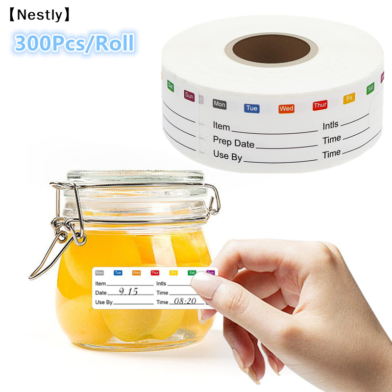 300Pcs/Roll Kitchen Date Food  - مراجعة Snacks Food Labels وسعره