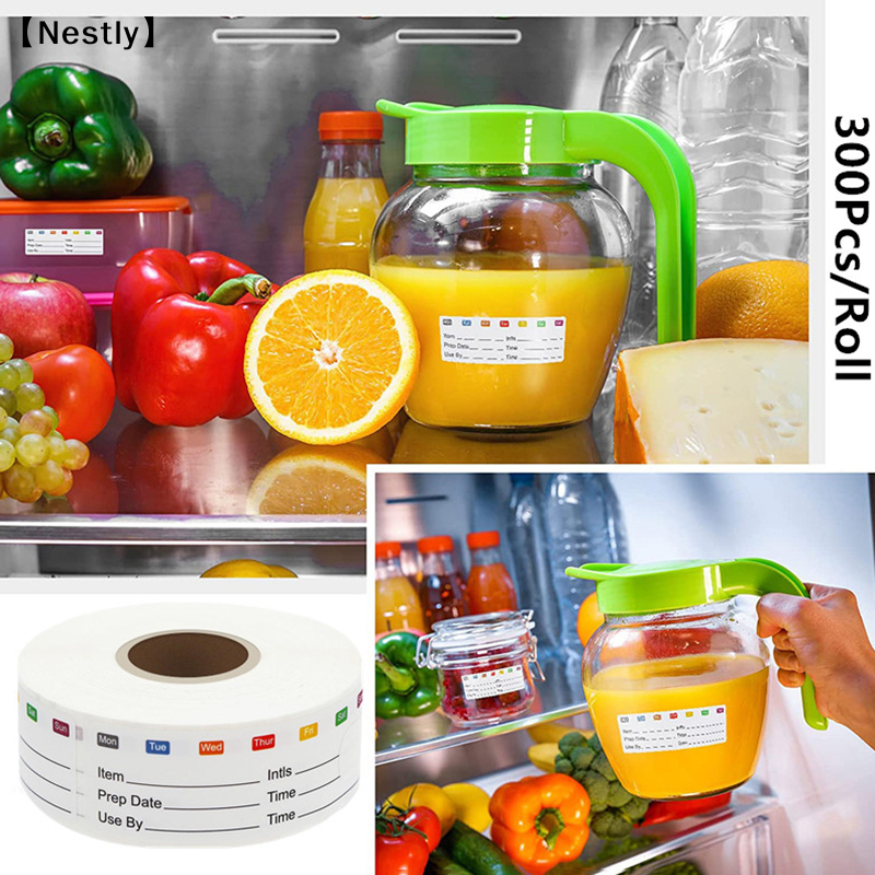 300Pcs/Roll Kitchen Date Food  - مراجعة Snacks Food Labels وسعره