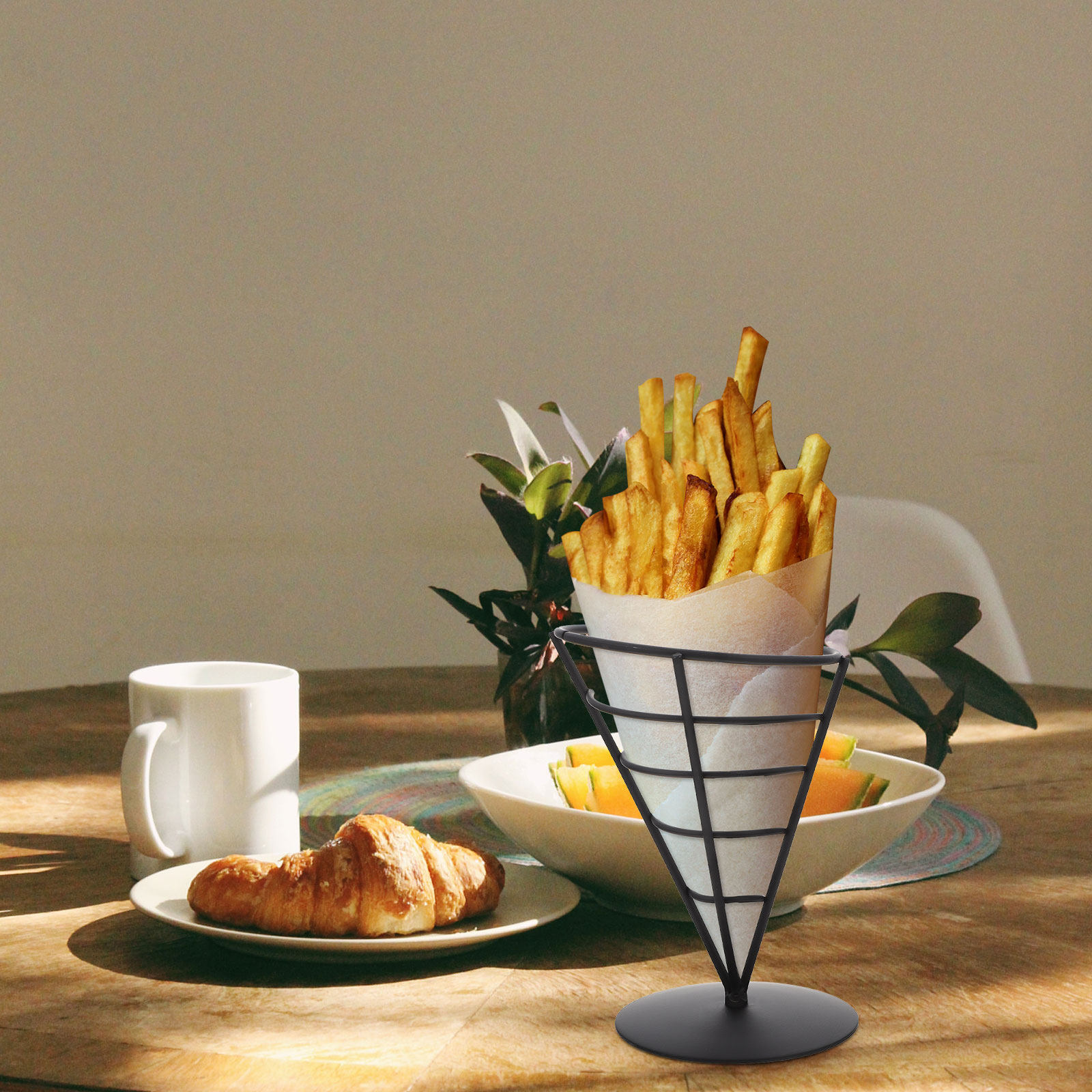 Iron French Fries Rack Sturdy  - مراجعة Food Snacks Easy وسعره