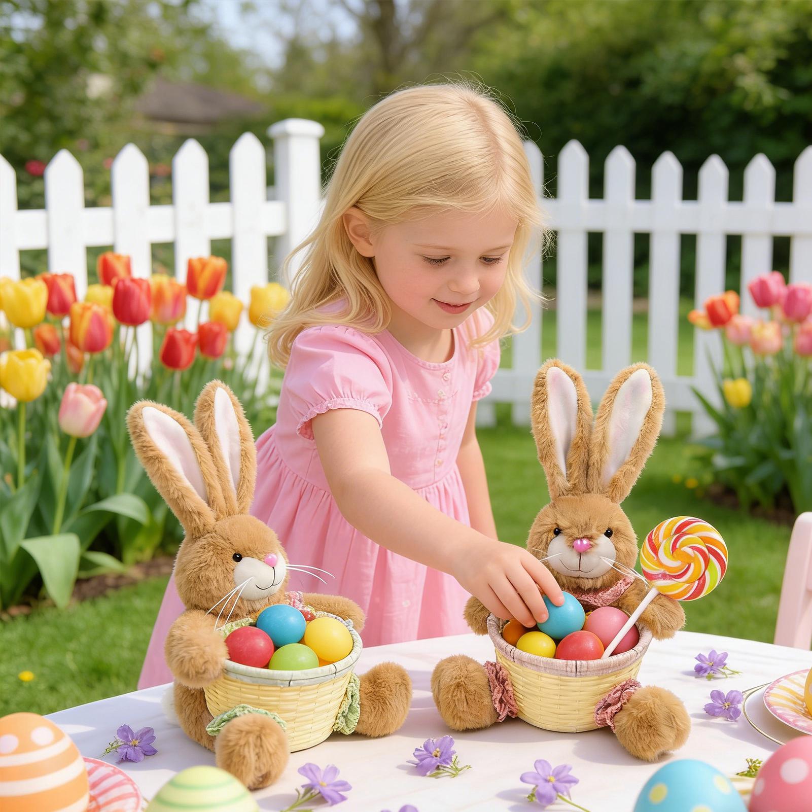 Easter Basket Cute Bunny Shape - مراجعة Food Snacks For Kids Party وسعره