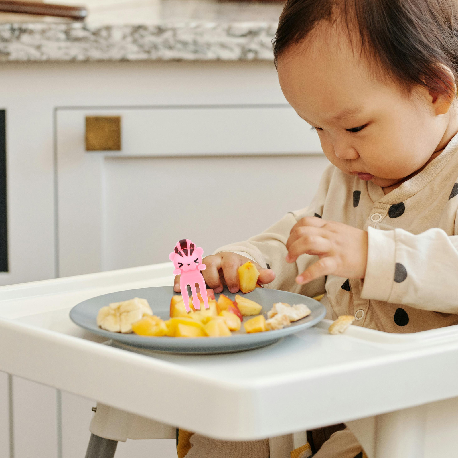 8Pcs Cartoon Animal Fruit Fork - مراجعة Food Snacks For Kids Party وسعره