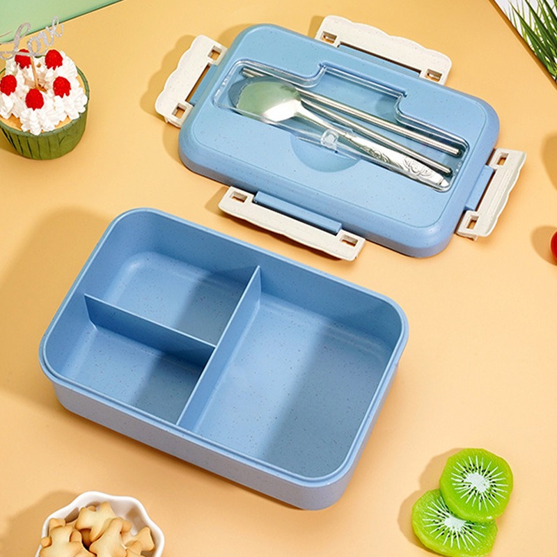 3 Grid Heated Bento Lunch Box  - مراجعة Food Snacks For Kids وسعره
