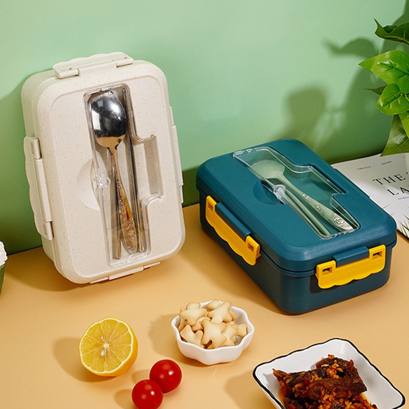 3 Grid Heated Bento Lunch Box  - مراجعة Food Snacks For Kids وسعره