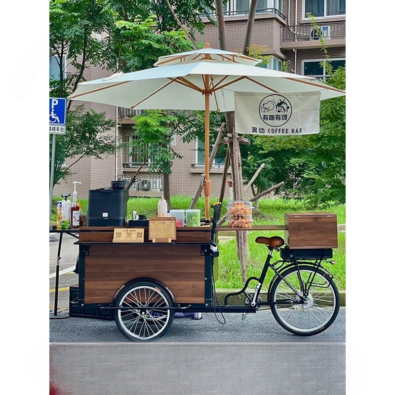 Human three-wheeled stall car  - مراجعة Food Snacks Brands وسعره