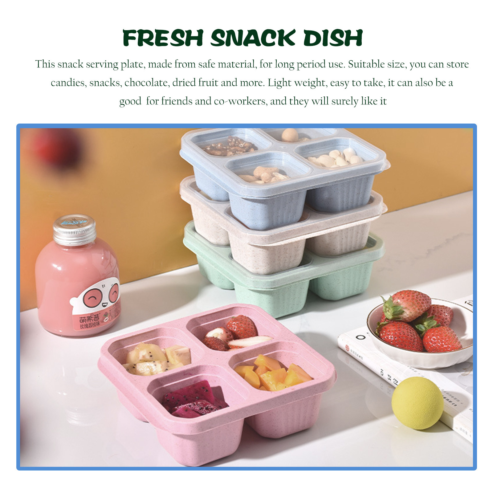 4Pcs Candy Dish Snack Serving  - مراجعة Food And Snacks Ideas وسعره